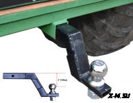 Фаркоп с шаром 50 мм, занижение 4" (100 мм) (Комплект с установкой)