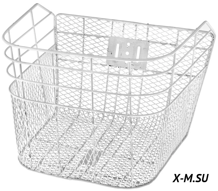 Велокорзина передняя JL-027 белая для 28" 270045 Велокорзина передняя JL-027 белая для 28" 270045