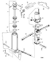 Компоненты силовой отделки 2-Х ТАКТНОГО ПЛМ MERCURY 55 Серийный номер от 0G590000 до 0G760299