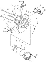 Головка блока цилиндра КВАДРОЦИКЛА STELS UTV 500 H