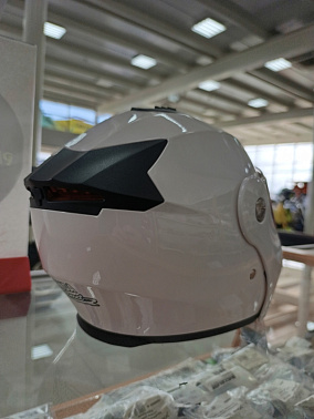 Шлем модуляр HETOSHI X-202 (светополоса,USB-кабель,встр.батарея) цв. Белый р. M