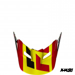 Козырек к шлему Fox V1 Mako Helmet Visor Yellow