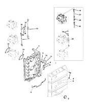 Пластина аттенюатора 2-Х ТАКТНОГО ПЛМ MERCURY 90 Серийный номер от 0G760300 до 0T979999