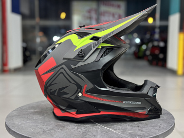 Шлем кроссовый HETOSHI XD1-51 цв. Черно-серо-красно-желтый матовый р. XL 