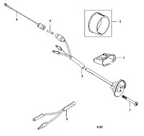 Компоненты гидроподъема (Часть 2) 4-Х ТАКТНОГО ПЛМ MERCURY 40 Серийный номер от 0T409000 до 1B226999