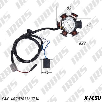 Статор генератора AF48(JF06,HF05); LEAD90, LEAD100 (6 кат.) 
