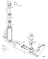Компоненты гидроподъема (Часть 2) 4-Х ТАКТНОГО ПЛМ MERCURY 50 Серийный номер от 1C050252 и выше
