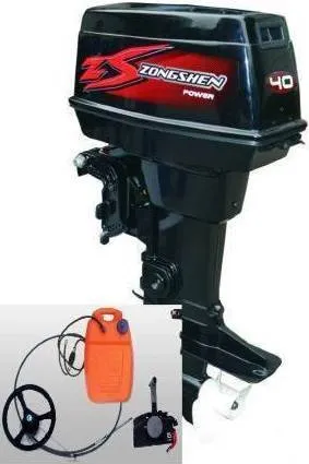 Лодочный мотор Zongshen (SELVA) T40 (+руль+пульт)