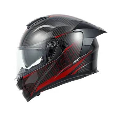 Шлем интеграл карбоновый HETOSHI FF936S CARBON RED WHITE р.L