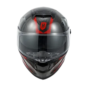 Шлем интеграл карбоновый HETOSHI FF936 CARBON RED WHITE р.XS