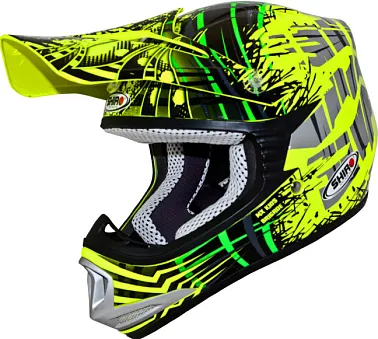 Шлем детский кроссовый SHIRO MX-306 BRIGADE желтый